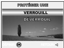 PROTÉGÉR UNE VERROUILL DÉVERROUIL RÉFINI RETOUR: