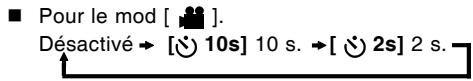 ■ Pour le mod [ 🎨 ]. Désactivé → [💡 10s] 10 s. → [💡 2s] 2 s.