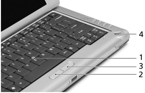 ACER TRAVELMATE-C210 - Trackpoint et boutons clic - 1