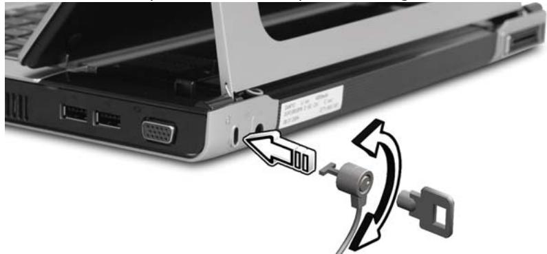 ACER TRAVELMATE-C210 - Utilisation d'un cadenas pour ordinateur - 1