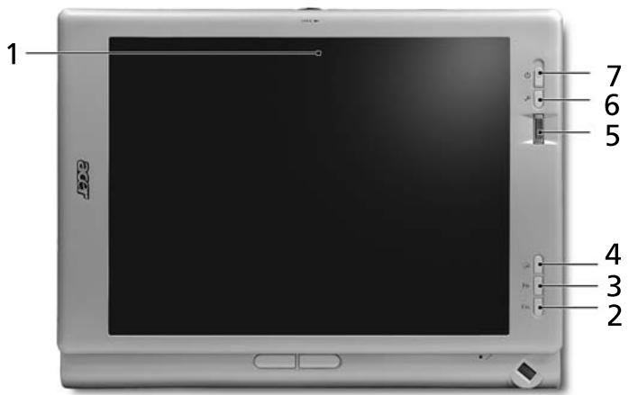 ACER TRAVELMATE-C210 - Vue de dessus - 1