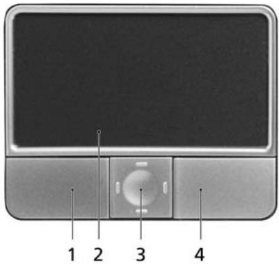 ACER FERRARI 5000 - Informations de base du touchpad - 1