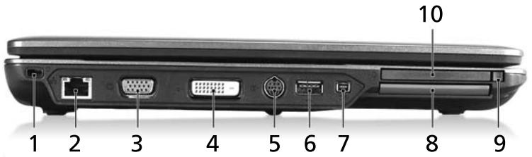 ACER TRAVELMATE 5720 - Vue gauche - 1