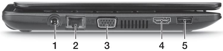 ACER ASPIRE ONE D270-N261G326CR - Linkerkant - 1