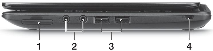 ACER ASPIRE ONE D270-N261G326CR - Widok z prawej - 1