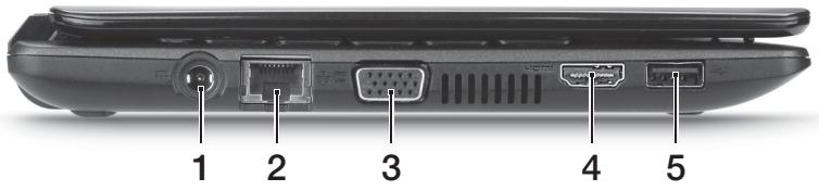ACER ASPIRE ONE D270-N261G326CR - Vista esquerda - 1