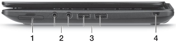 ACER ASPIRE ONE D270-N261G326CR - Vista da destra - 1