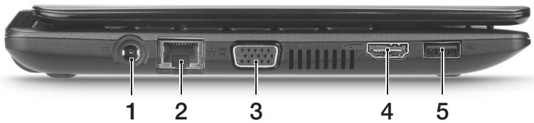 ACER ASPIRE ONE D270-N261G326CR - Vista da sinistra - 1