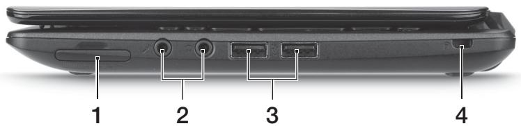 ACER ASPIRE ONE D270-N261G326CR - Vista derecha - 1