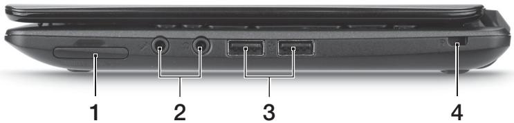 ACER ASPIRE ONE D270-N261G326CR - Rechte Seite - 1
