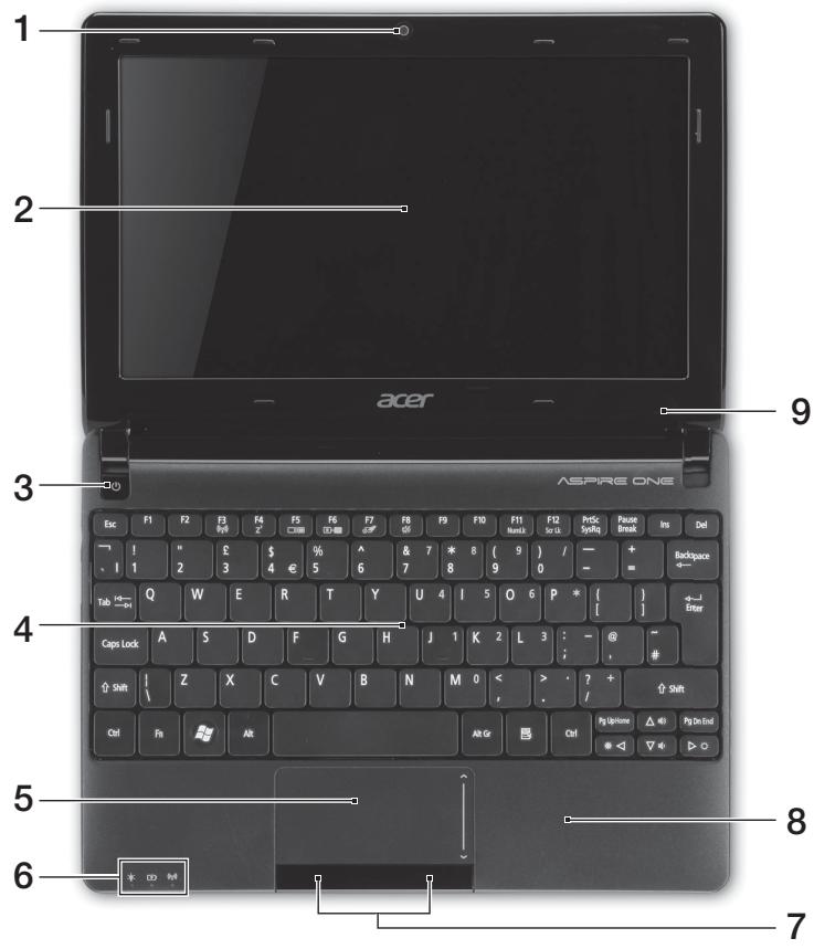 ACER ASPIRE ONE D270-N261G326CR - Vista dall'alto - 1