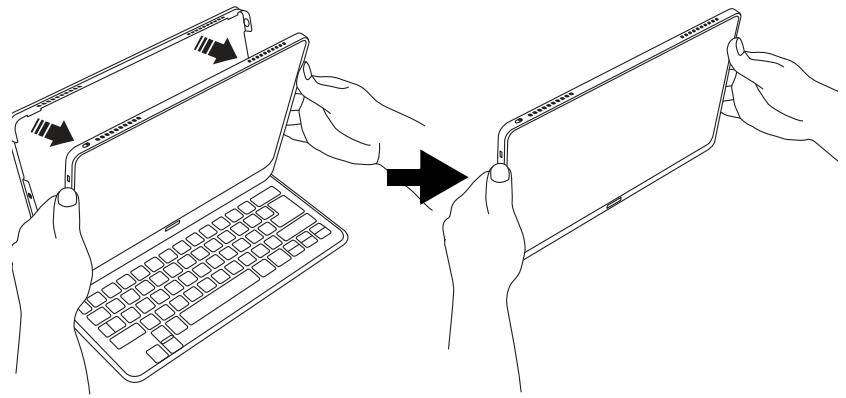 ACER ASPIRE P3-171 - Retirer l'ordinateur de l'étui du clavier - 2