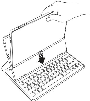 ACER ASPIRE P3-171 - Insérer l'ordinateur dans l'étui du clavier - 1