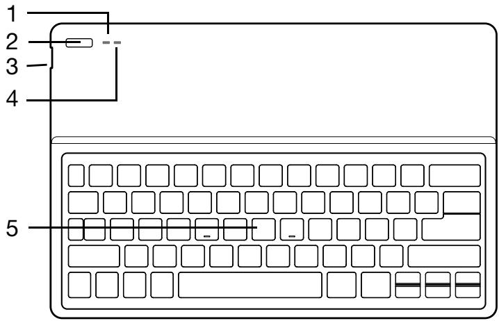 ACER ASPIRE P3-171 - Vue frontale du clavier - 1