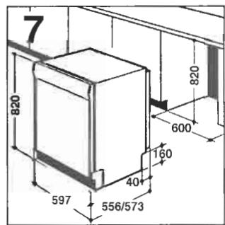 CANDY CD 489 DAC - Encastrement (installation sous un plan de travail) - 3