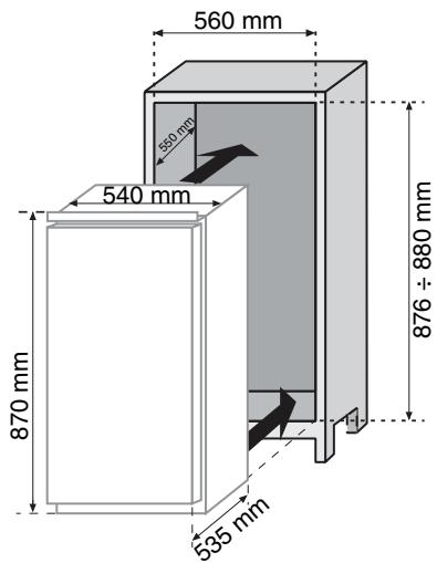 CANDY CFBO 3550 E, CFBO3550E, CFBO3550E/1 - Inverser le SENS d'ouverture du congelateur - 9