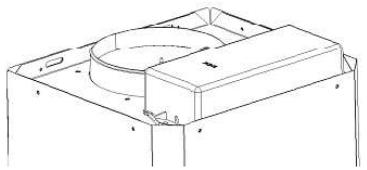 CANDY CVM 670 LX - Installation (evacuation externe) - 7