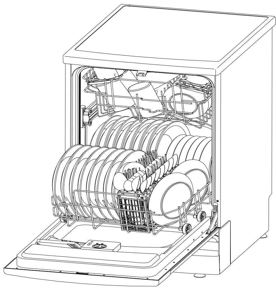 CANDY CED 120-47 - Lave-vaisselle - 1