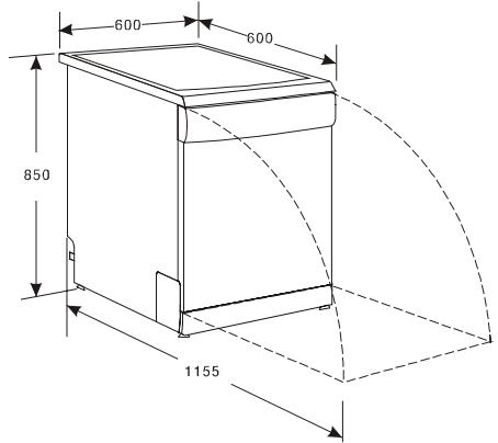 CANDY CED 120-47 - Comment vidanger le trop-plein d'eau dans les tuyaux flexible à couple unique - 1