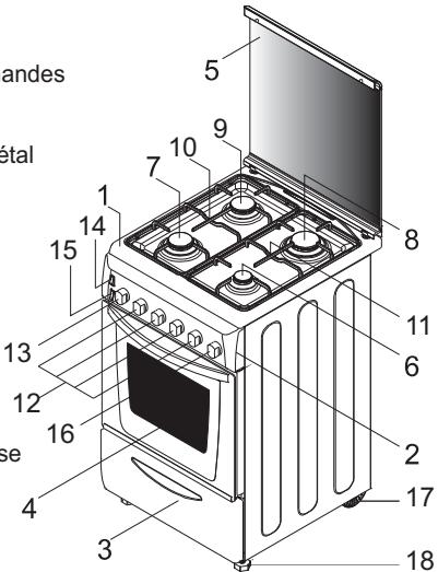 CANDY CGM 6722 SHW - ASPECT General et definition de l'appareil - 1