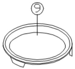 CANDY EGO-C25DCW - BENAMING ONDERDELEN EN TOEBEHOREN OVEN - 2