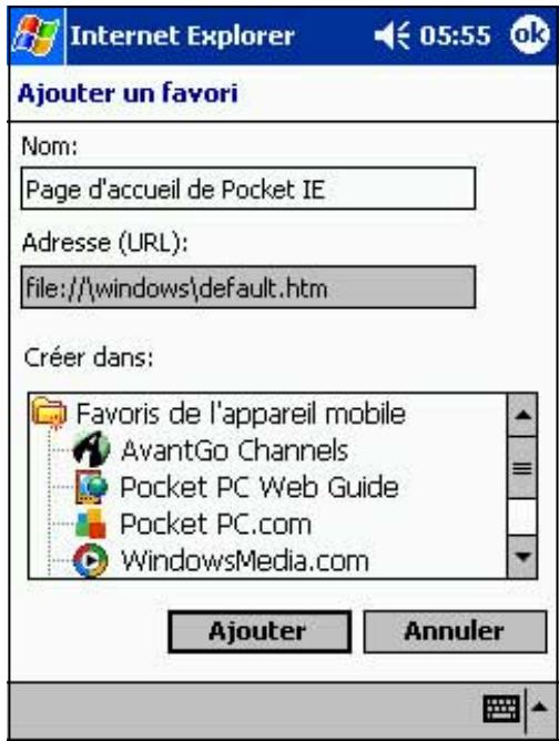 ASUS MYPAL A620 - Pour supprimer un favored - 1