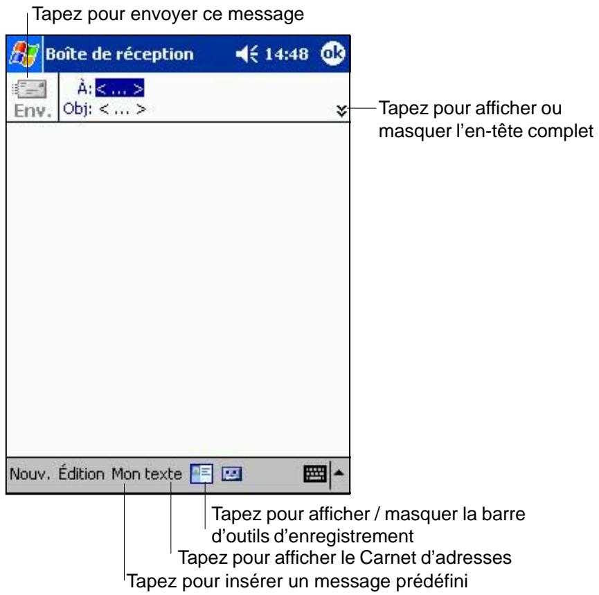 ASUS MYPAL A620 - Composer des messages - 1