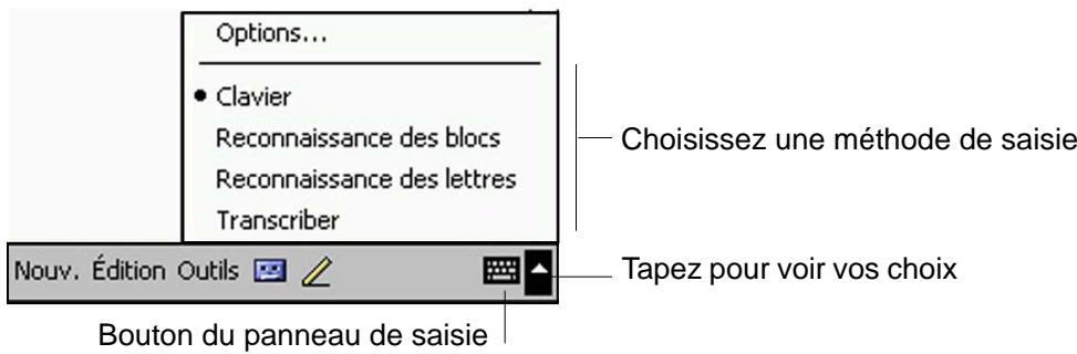 ASUS MYPAL A620 - Entrer du texte en utilisant le panneau de saisie - 1