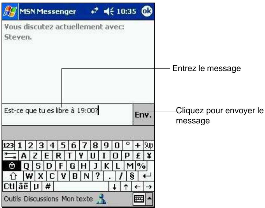 ASUS MYPAL A620 - Discuter avec des contacts - 1