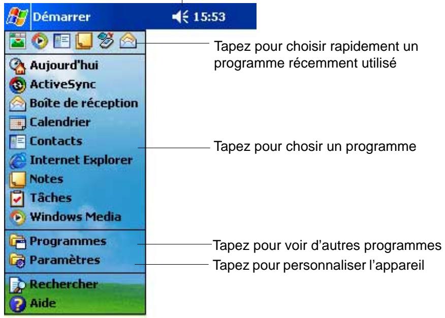 ASUS MYPAL A620 - Barre de navigation - 1