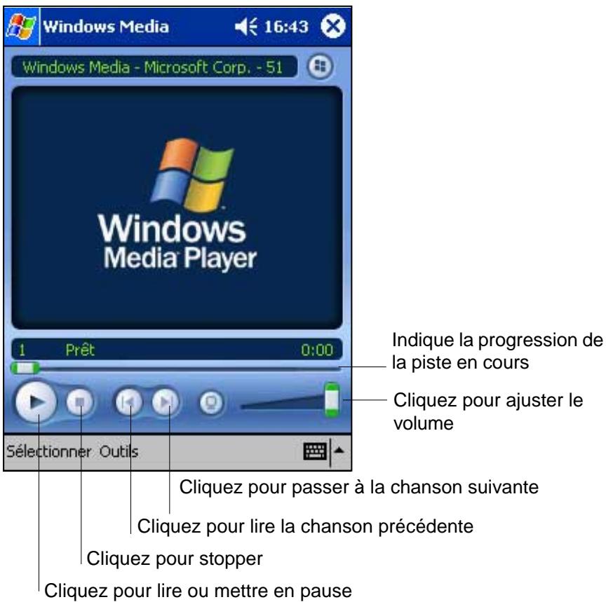 ASUS MYPAL A620 - Windows Media Player pour Pocket PC - 1