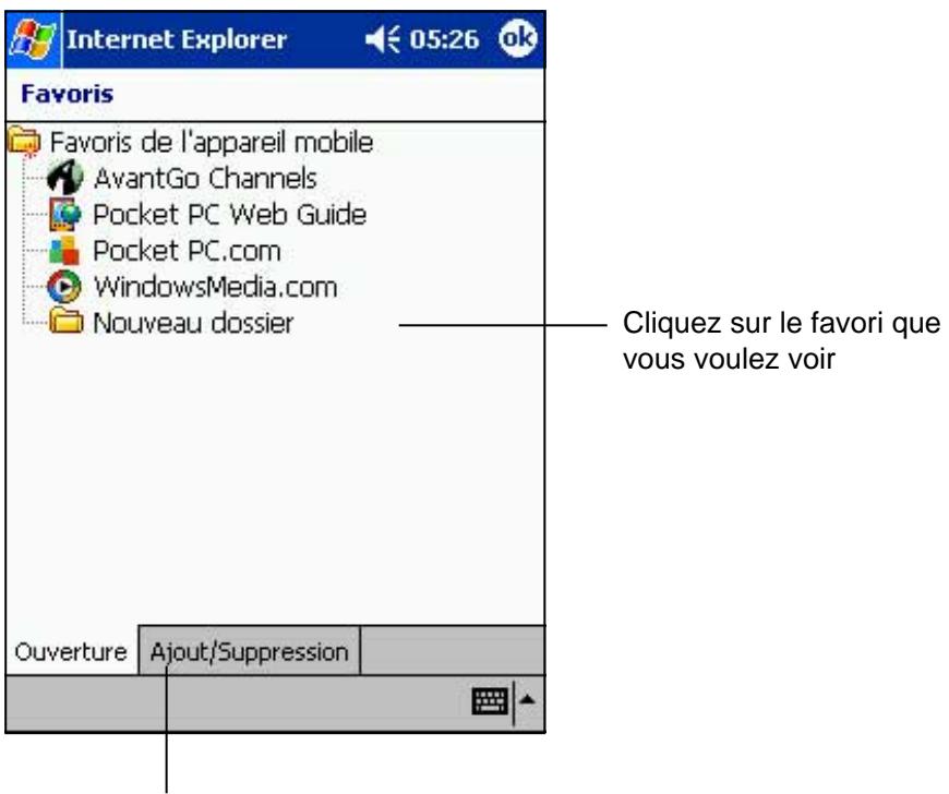 ASUS MYPAL A620 - Pour voir les+favoris du péripérisque mobile et les canaux: - 1