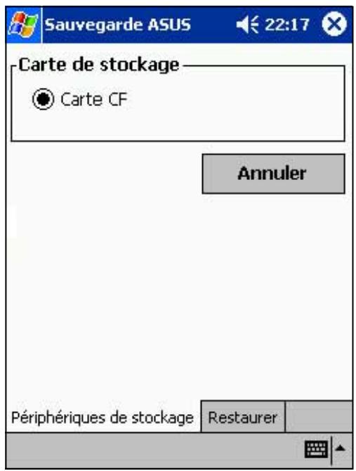 ASUS MYPAL A620 - Restaurer les données PIM à partir de votre carte mémoire: - 1