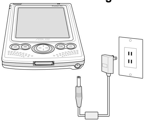 ASUS MYPAL A620 - Connector le transformateur électrique - 2