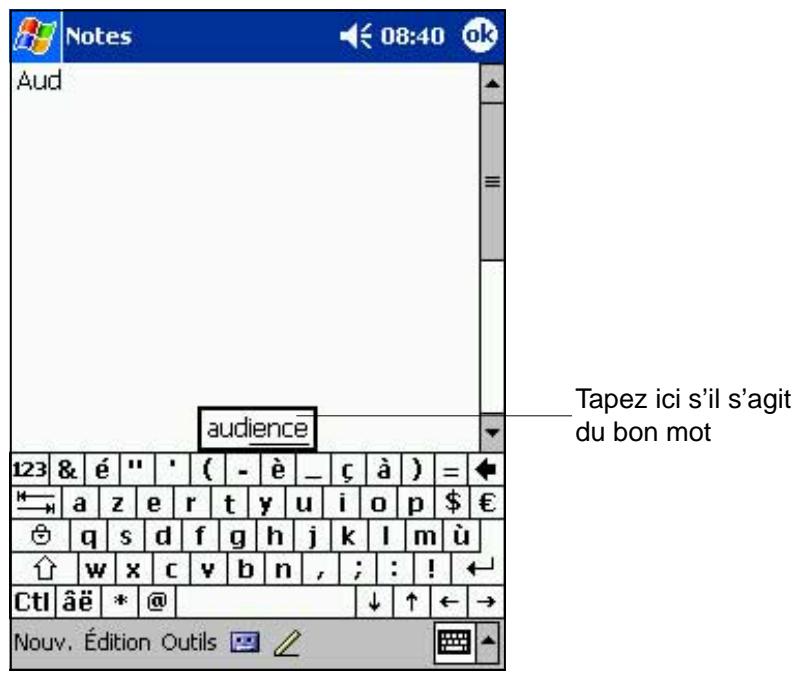 ASUS MYPAL A620 - Saisir du texte avec le clavier virtuel: - 1