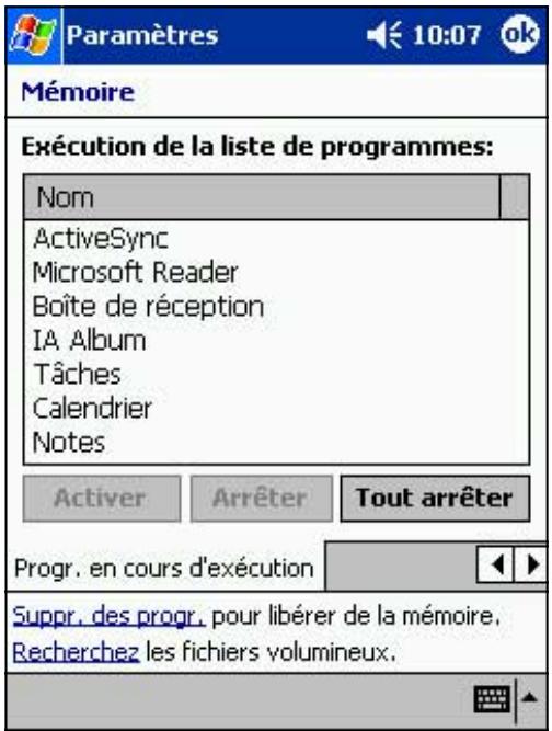 ASUS MYPAL A620 - Pour fermer tous les programmes en cours d'exécution: - 1
