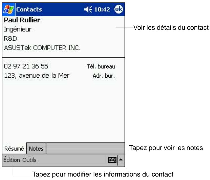 ASUS MYPAL A620 - Utiliser l'écran de sommaire - 1