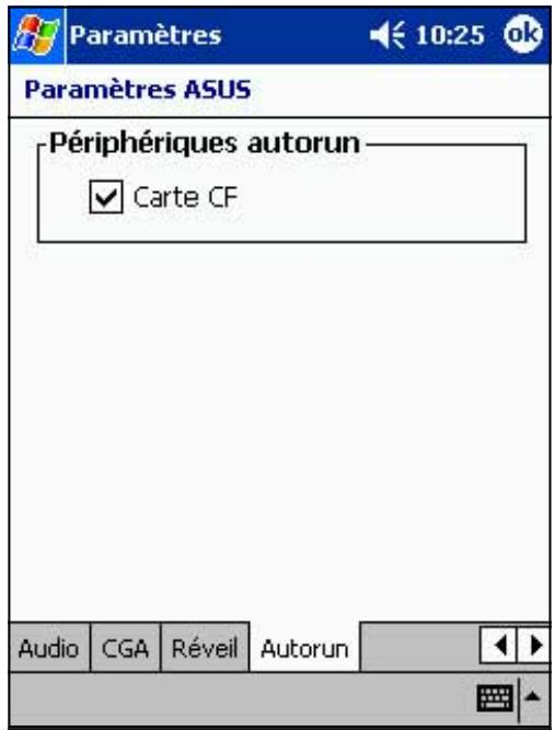 ASUS MYPAL A620 - Selectionner Autorun Devices: - 1