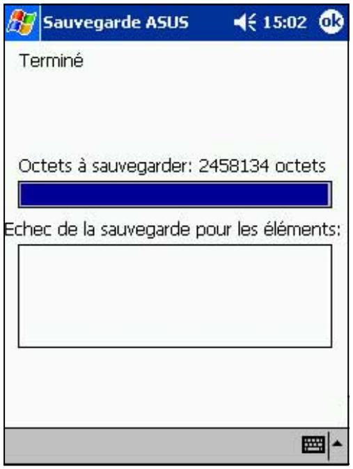 ASUS MYPAL A620 - Pour saugevarder toutes les données de votre apparéil: - 3