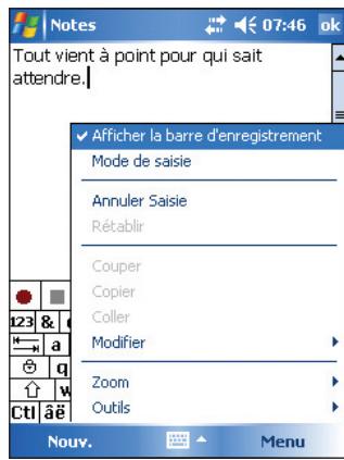 ASUS MYPAL A632N - Pour creer une note: - 1
