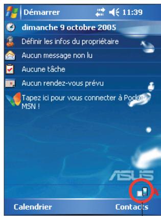 ASUS MYPAL A632N - Pour changer l'orientation de l'affichage sur l'écran : - 1