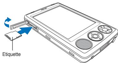 ASUS MYPAL A632N - Installer et(AT)retirer une carte mini SD (A632N uniquement) - 1