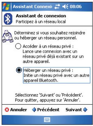 ASUS MYPAL A632N - Pour configurer un réseau personnel Bluetooth: - 1