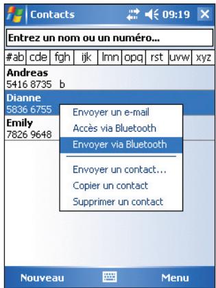 ASUS MYPAL A632N - Pour envoyer des données via Bluetooth: - 1