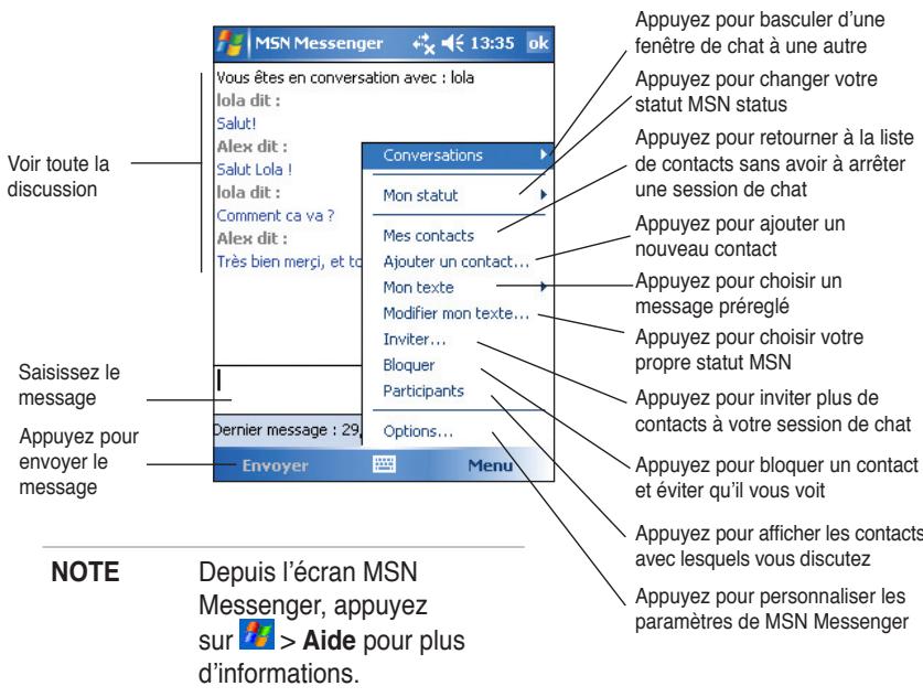 ASUS MYPAL A632N - Discuter avec des contacts - 1