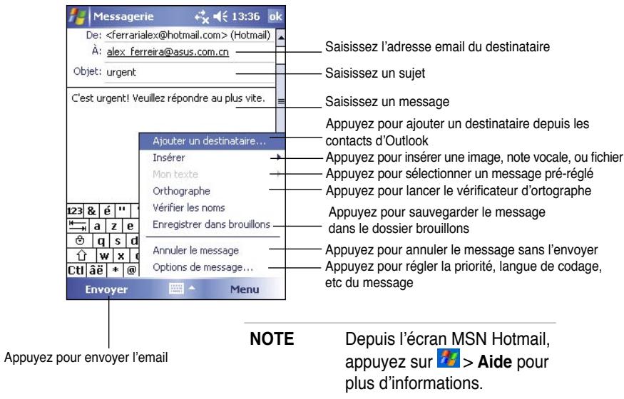 ASUS MYPAL A636 - Pour lancer MSN hotmail: - 2