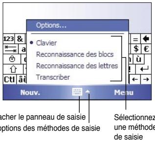 ASUS MYPAL A636 - Pour saisir avec le clavier logiciel : - 1