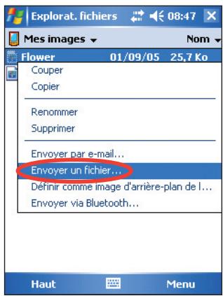 ASUS MYPAL A636N - Pour envoyer un fichier par infrarouge: - 1