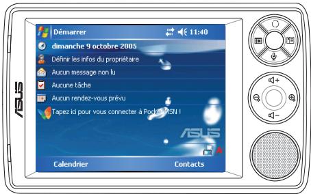 ASUS MYPAL A636N - Pour changer l'orientation de l'affichage sur l'écran : - 1