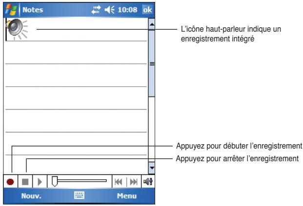 ASUS MYPAL A636N - Pour créer un enregistrement: - 1
